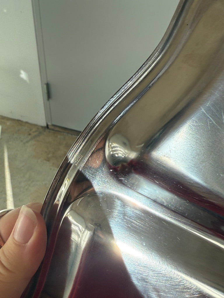 Serveringsfad med 4 rum, rustfrit stål