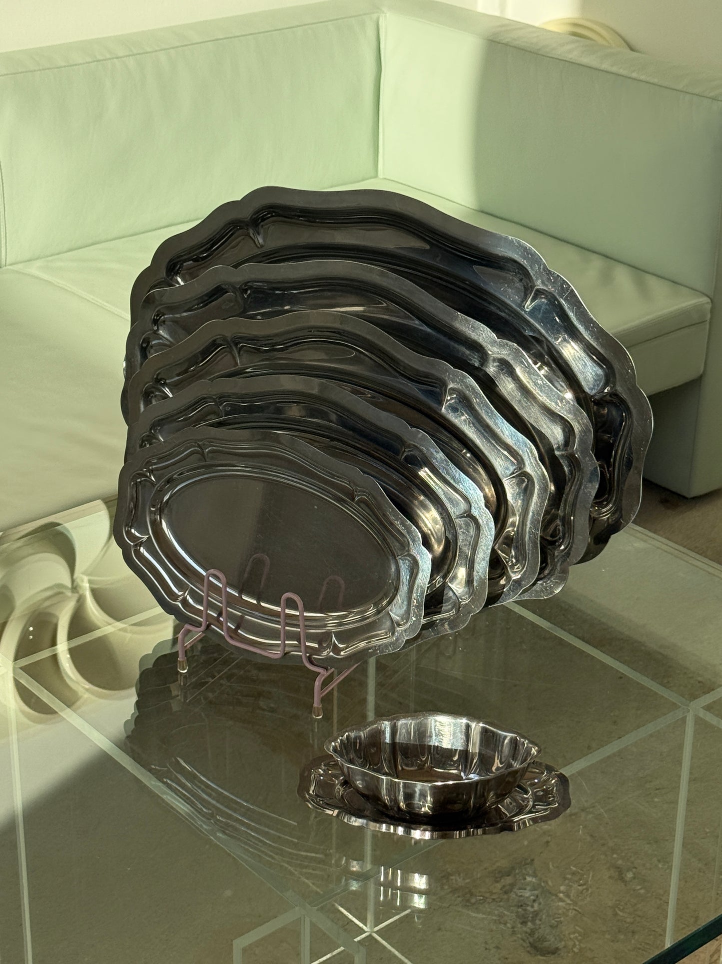 Komplet sæt med serveringsfade & sovseskål, 6 dele