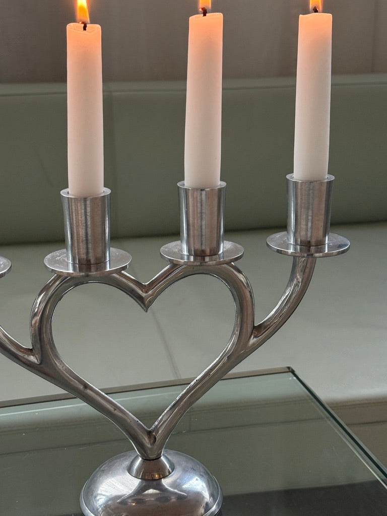 Hjerteformet adventsstage