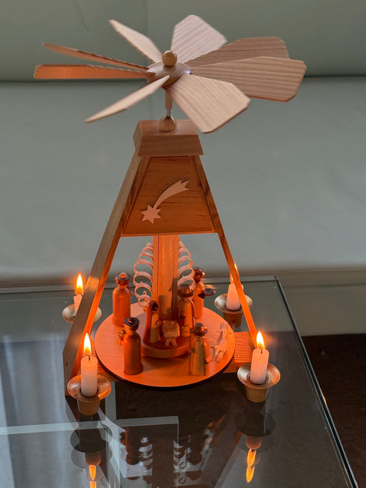 Erzgebirge julekarrusel m. krybbespil