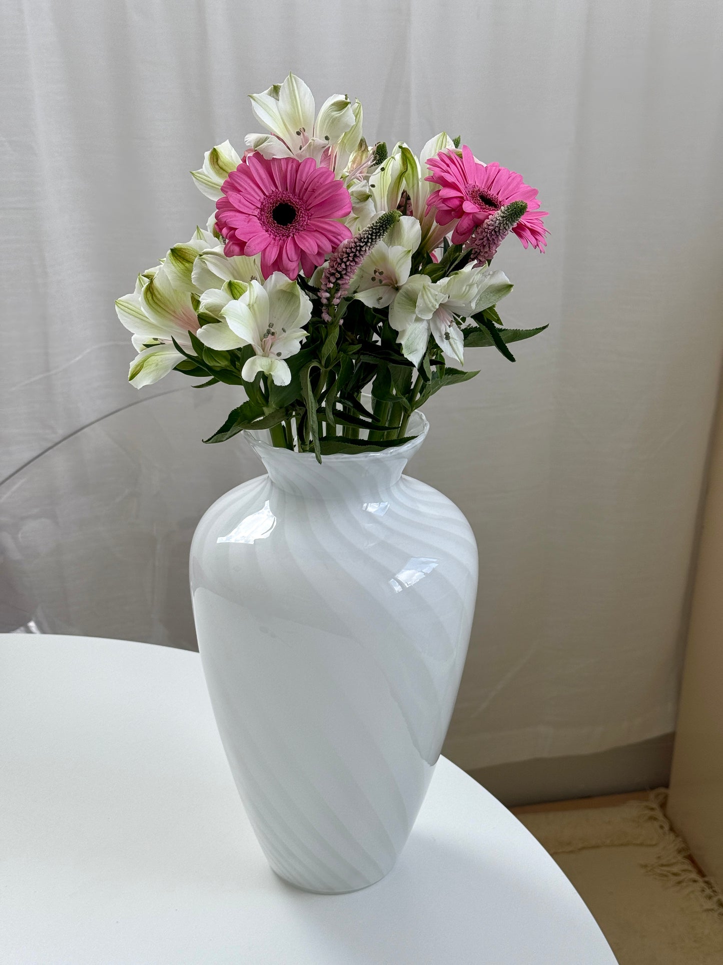 Stor Murano vase, hvid
