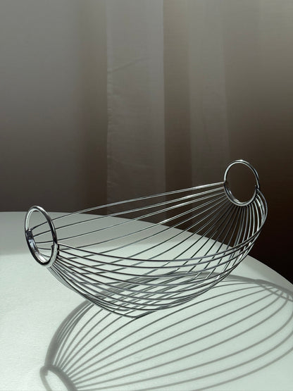 Frugtkurv i forkromet stål