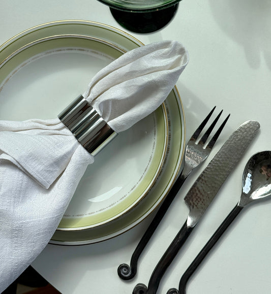 Middagstallerkner & dybe tallerkner, grønt stel