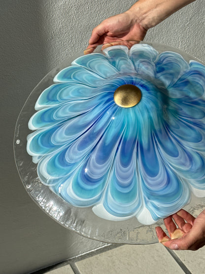 Sjælden La Murrina loftslampe, Murano
