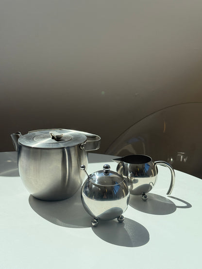 Elegant tekande, sukkerskål & flødekande