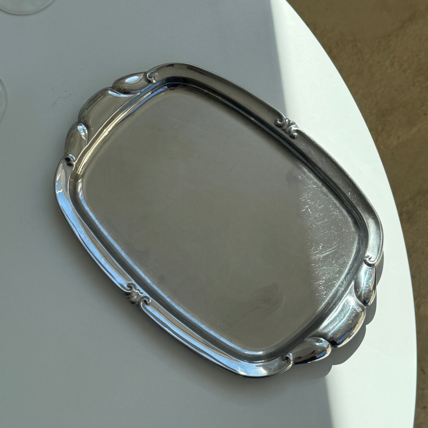 Italiensk fad i rustfrit stål