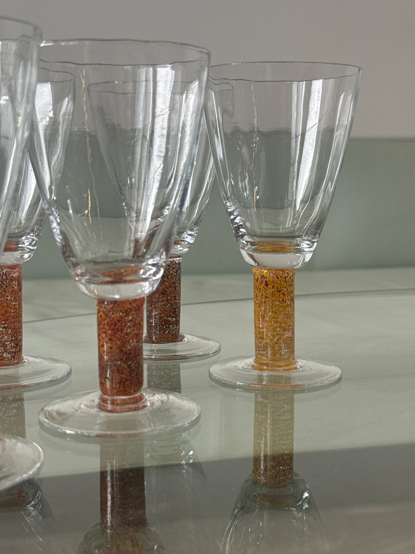 Mundblæst Tivoli vinglas, 6 stk.