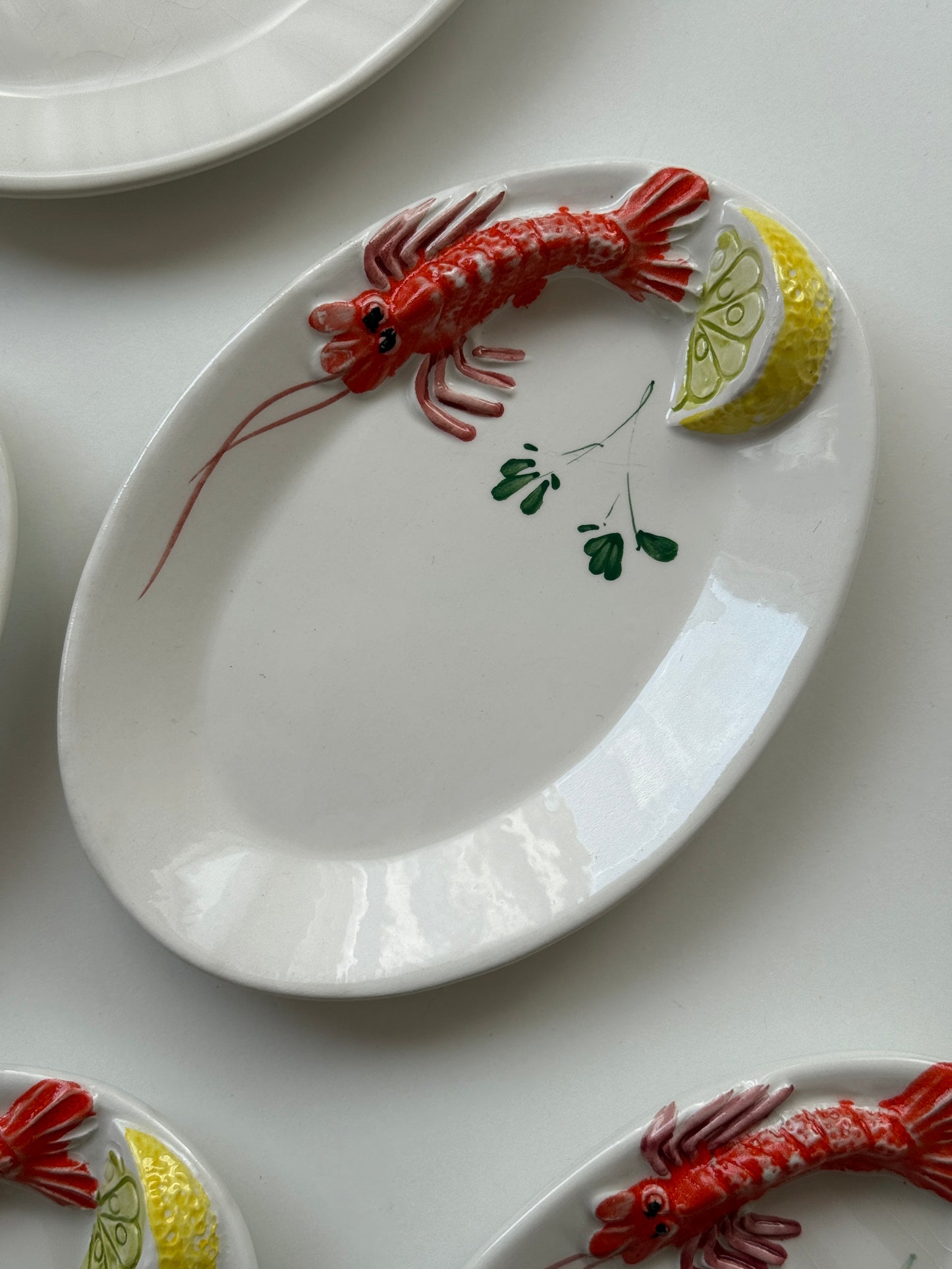 Skaldyrstallerkner med hummer/citron