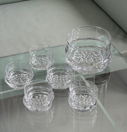 Chunky glasskåle – sæt med 6 stk.