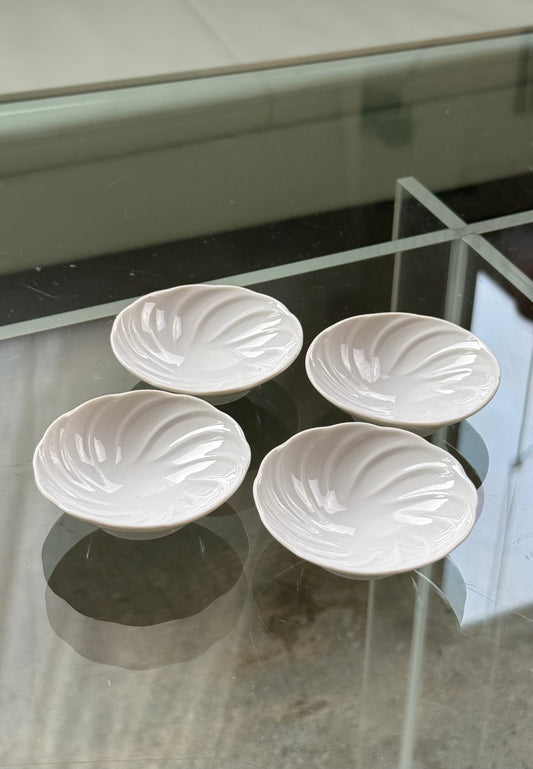 Små porcelænsassietter fra Pillivuyt, 4 stk.