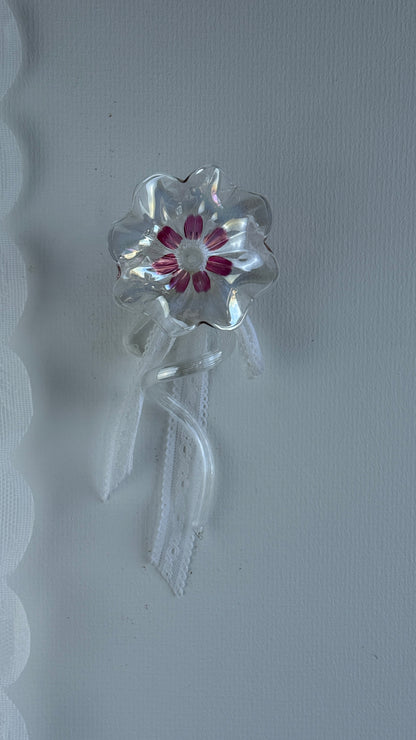 Lyserød Murano blomst