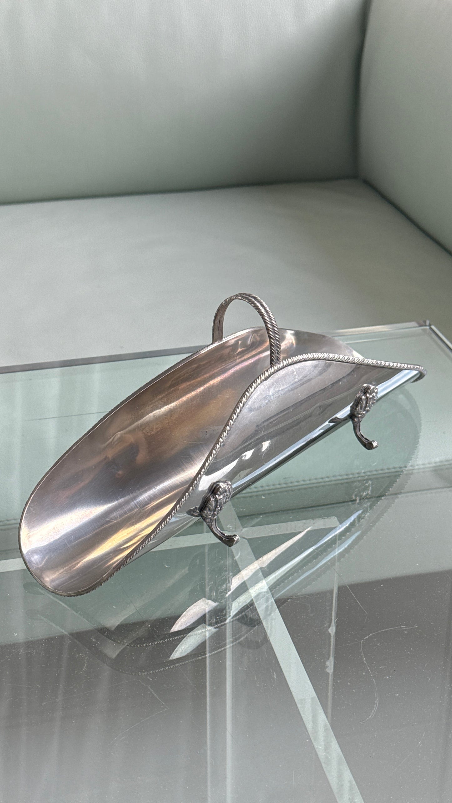 Vintage grissiniholder / brødholder i italiensk tin (Peltro 95)