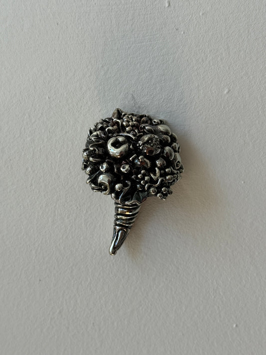 Sølvbelagt vægdekoration