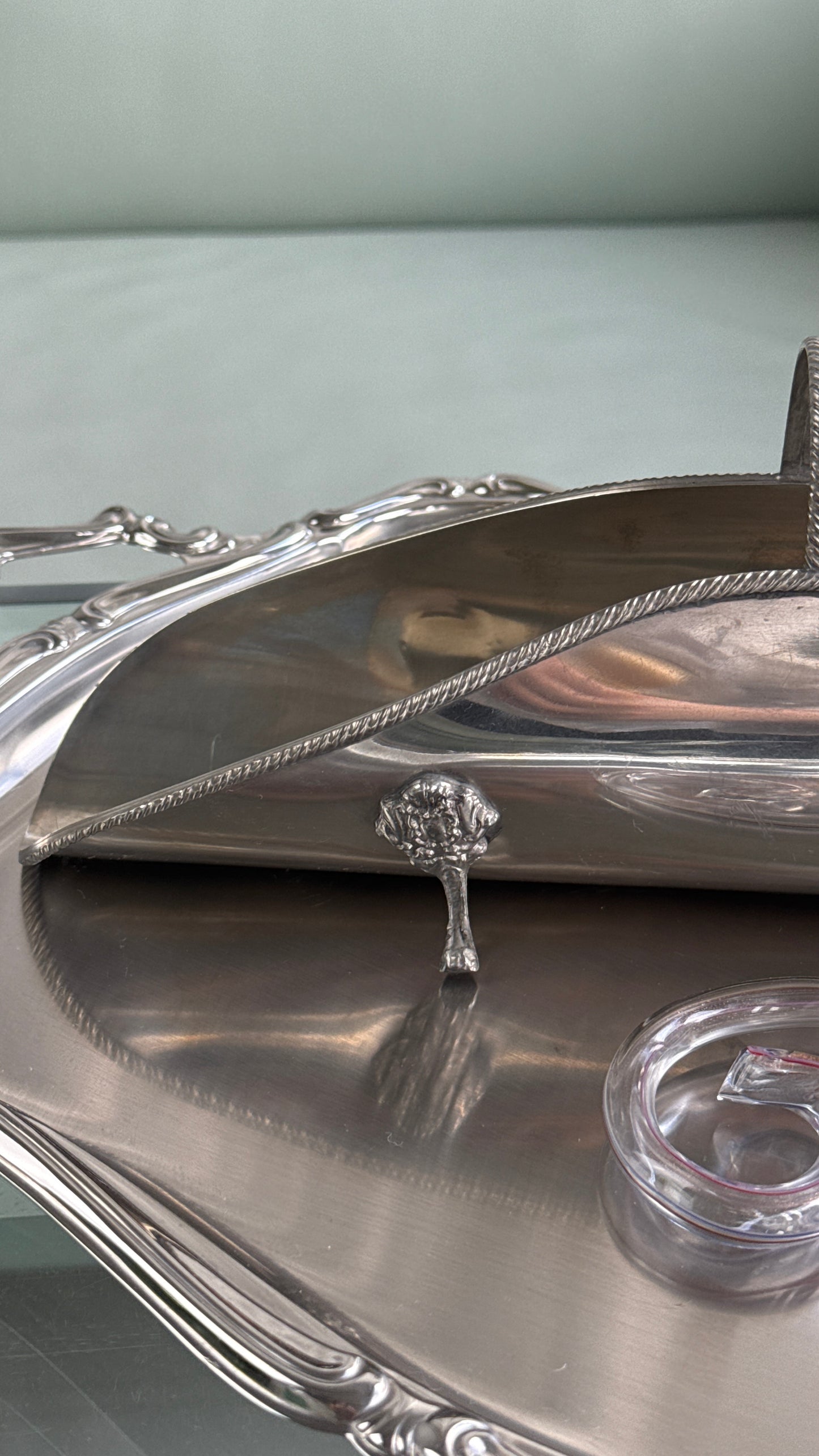 Vintage grissiniholder / brødholder i italiensk tin (Peltro 95)