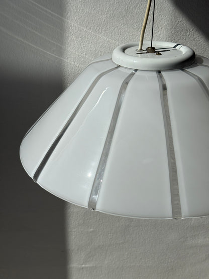 Italiensk pendel lampe, hvid