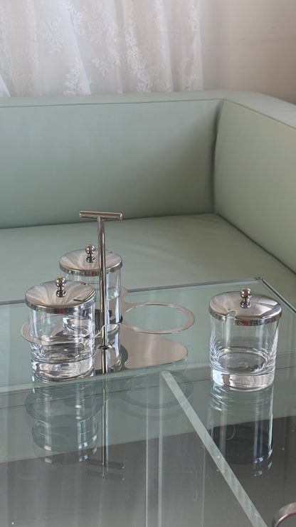 Krydderisæt i glas og metal – 3 dele
