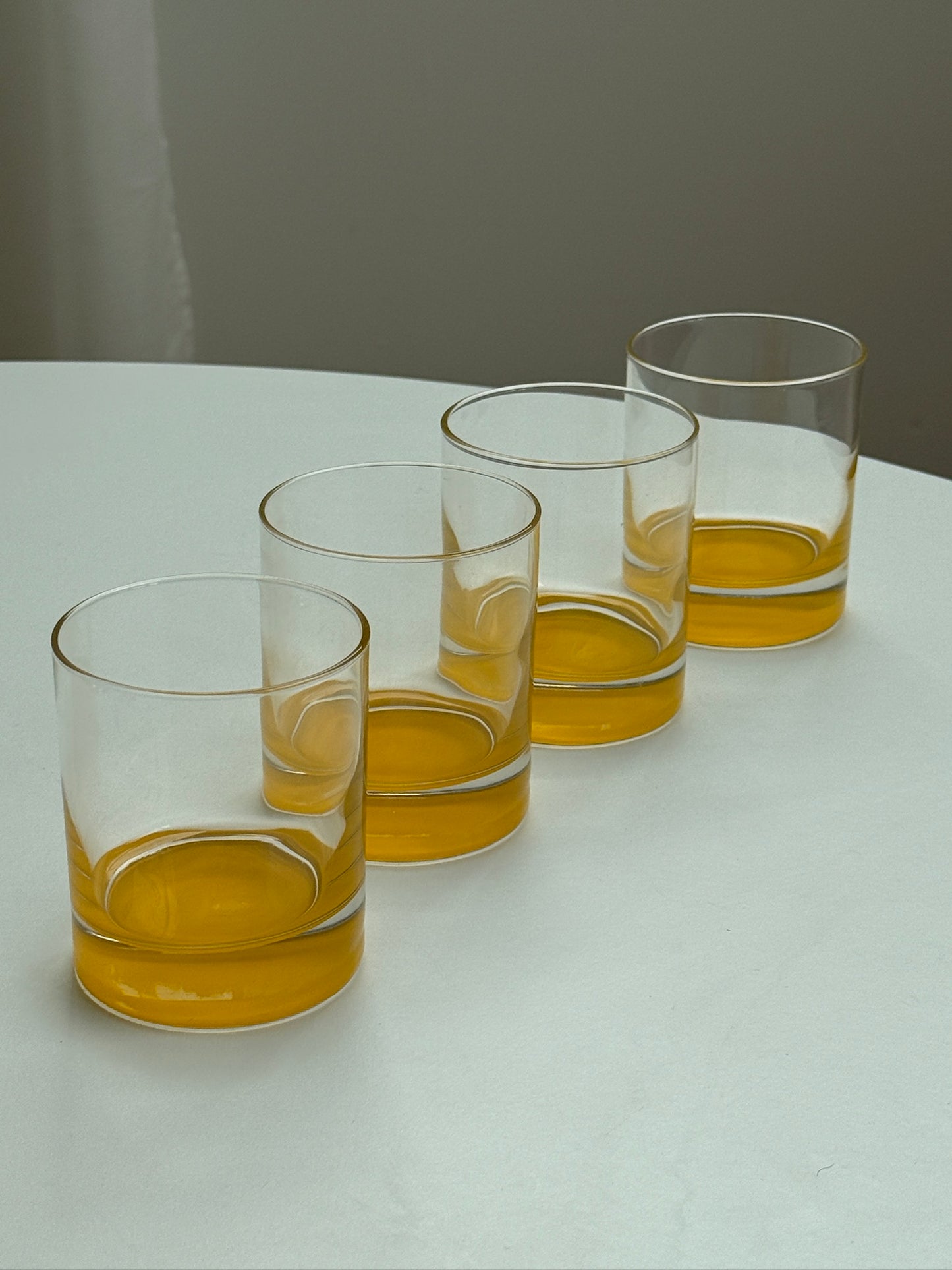 Vintage glas, sæt med 4 stk.