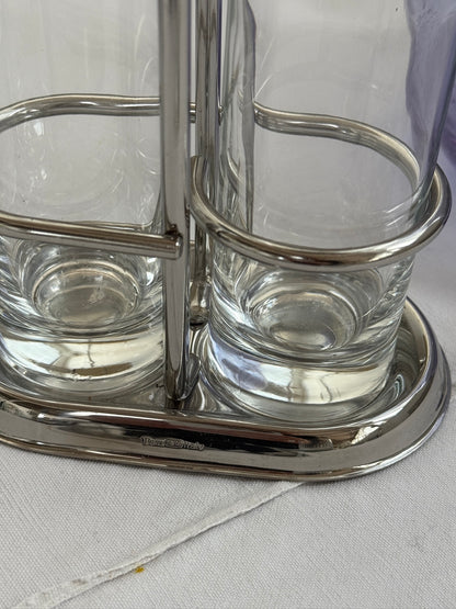 Olie - og eddikesæt, rustfrit stål