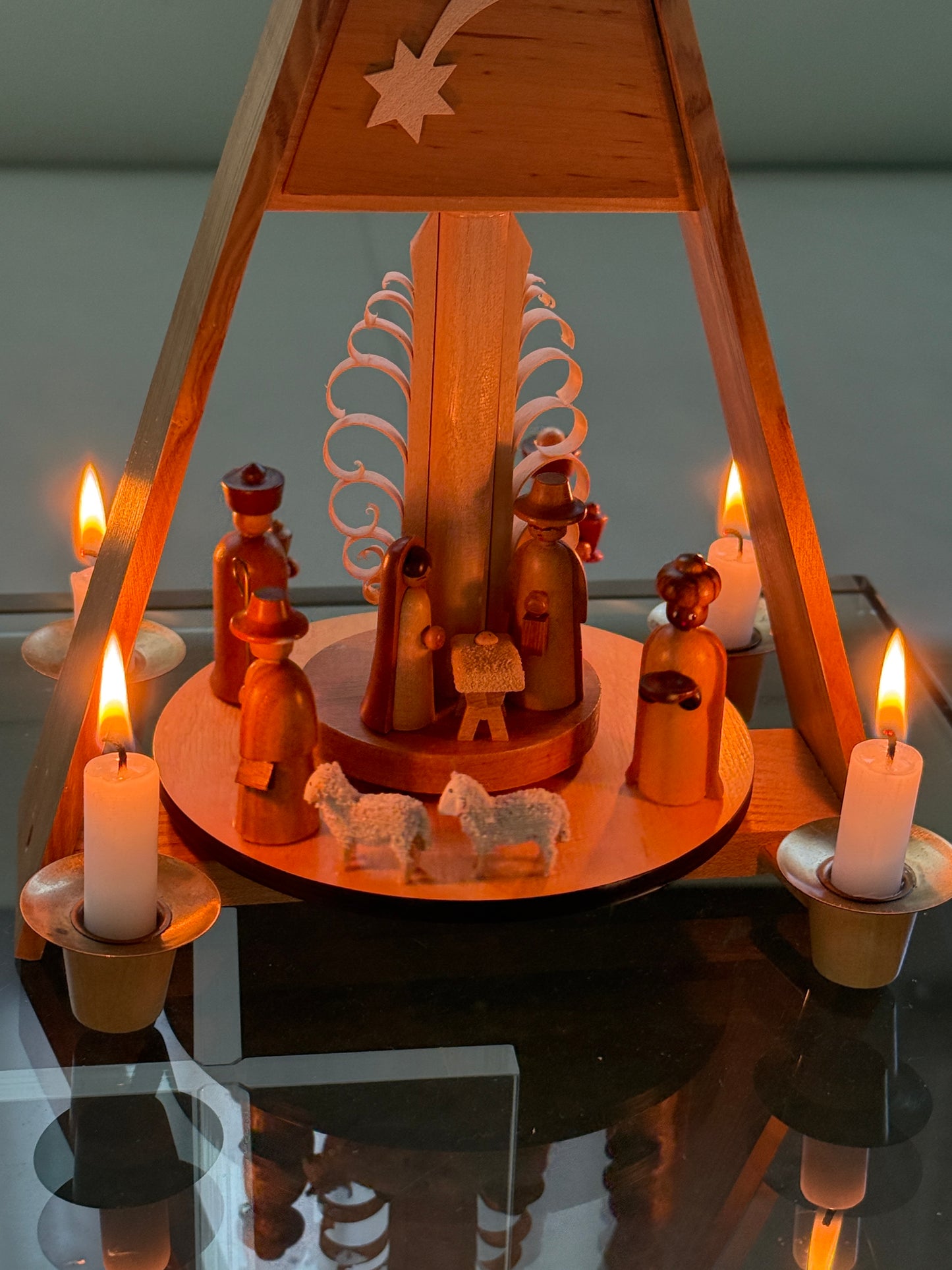 Erzgebirge julekarrusel m. krybbespil