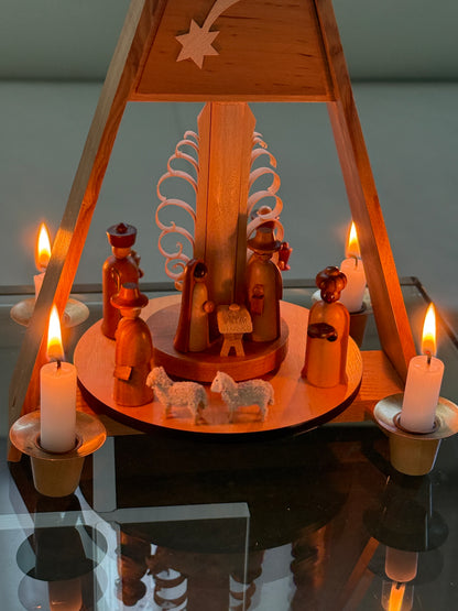 Erzgebirge julekarrusel m. krybbespil