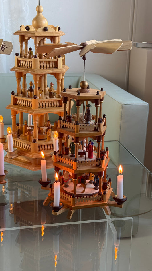 Original Erzgebirge julepyramide – ældre model, 41 cm