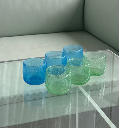 Mundblæste glas – sæt med 6 stk.