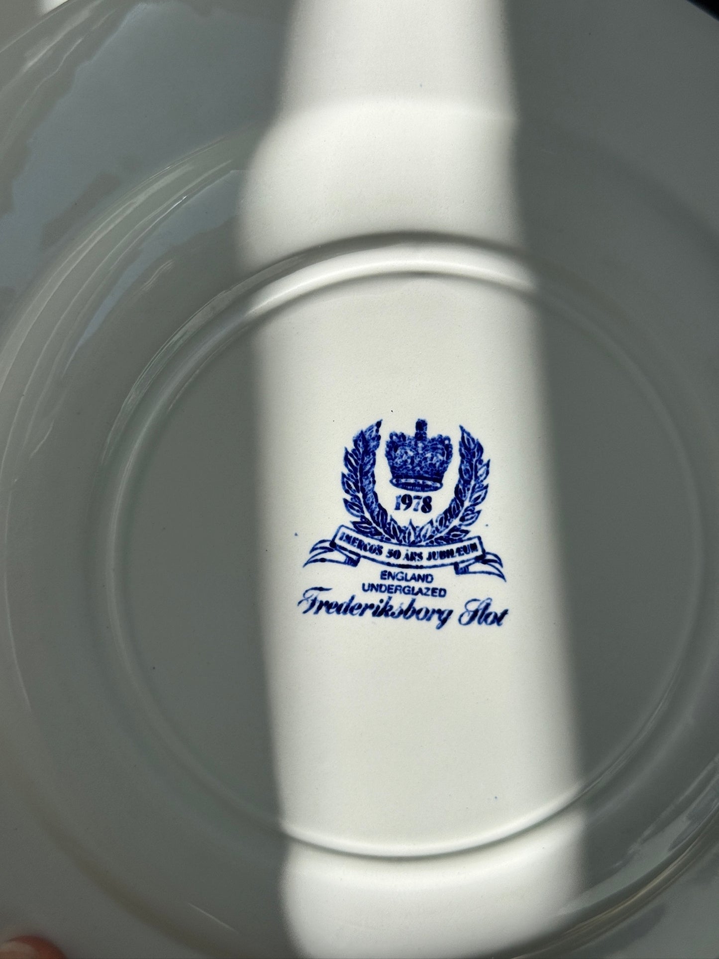 Engelske, blå tallerkner