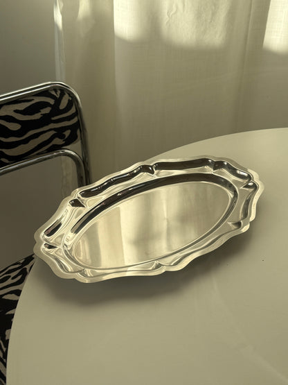 Serveringsfad, rustfrit stål