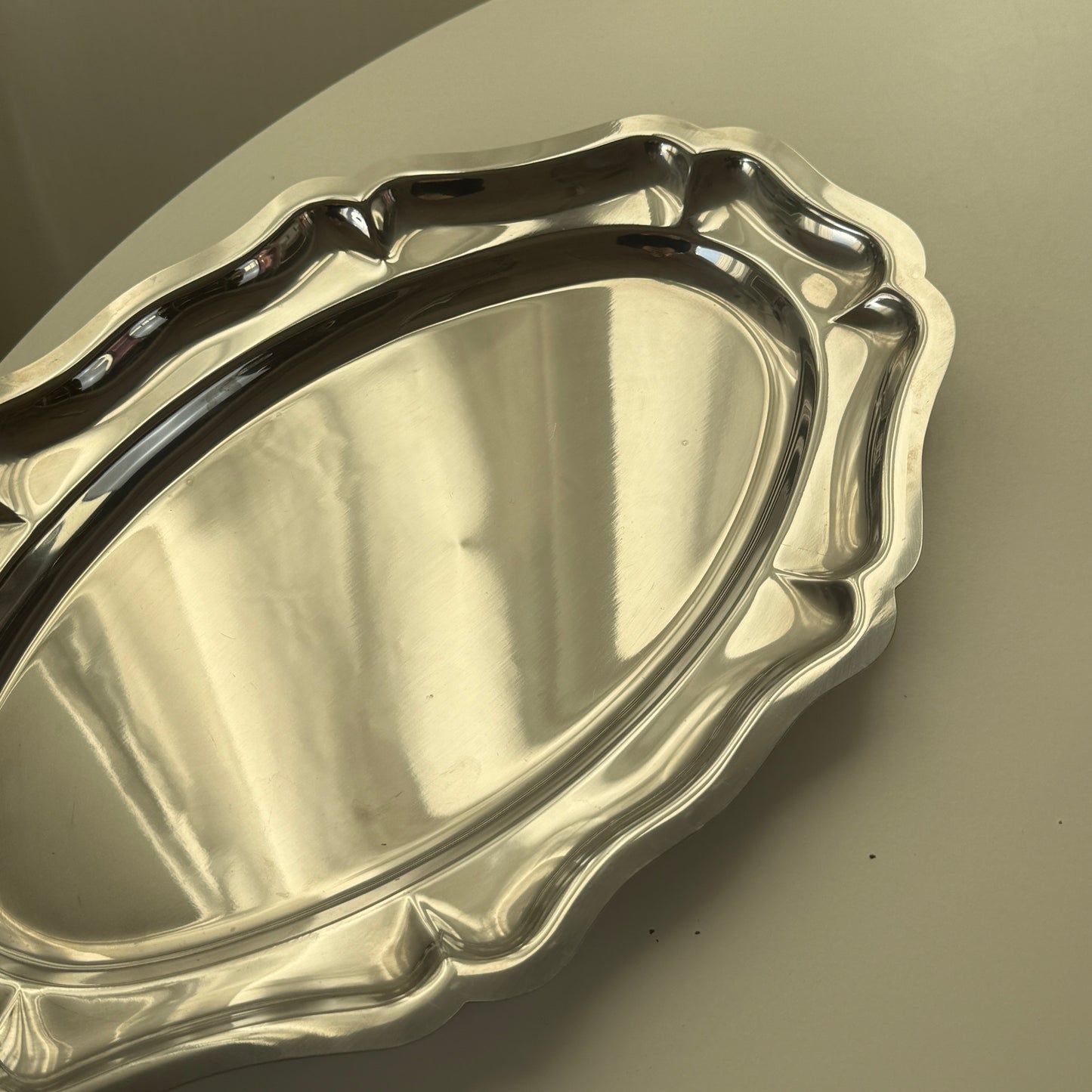 Serveringsfad, rustfrit stål