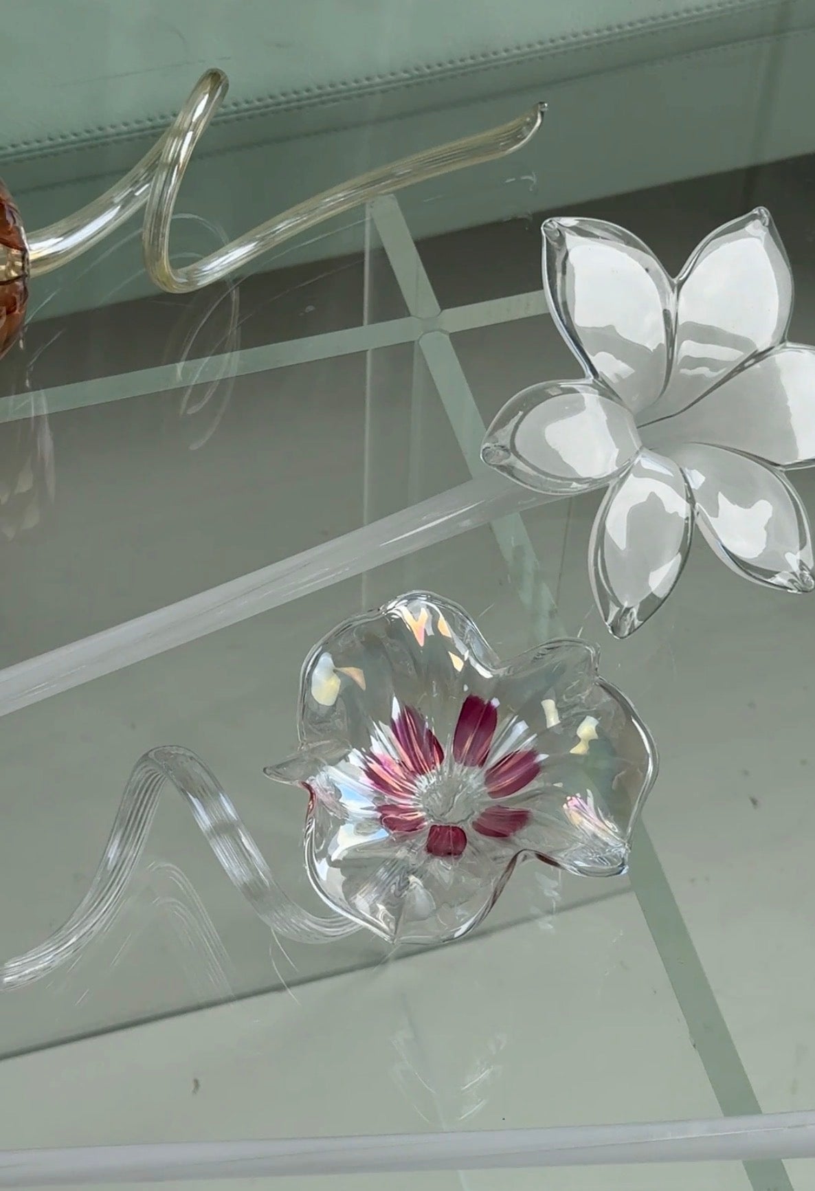 Lyserød Murano blomst