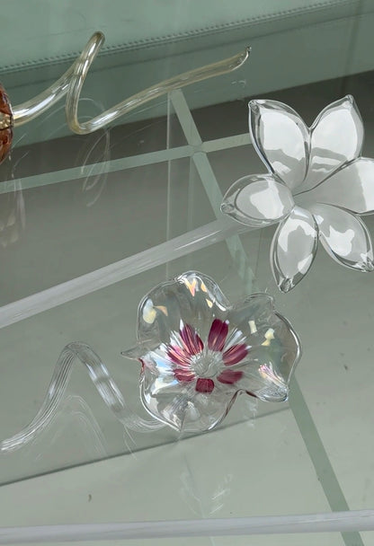 Lyserød Murano blomst