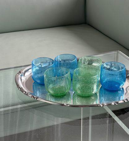 Mundblæste glas – sæt med 6 stk.