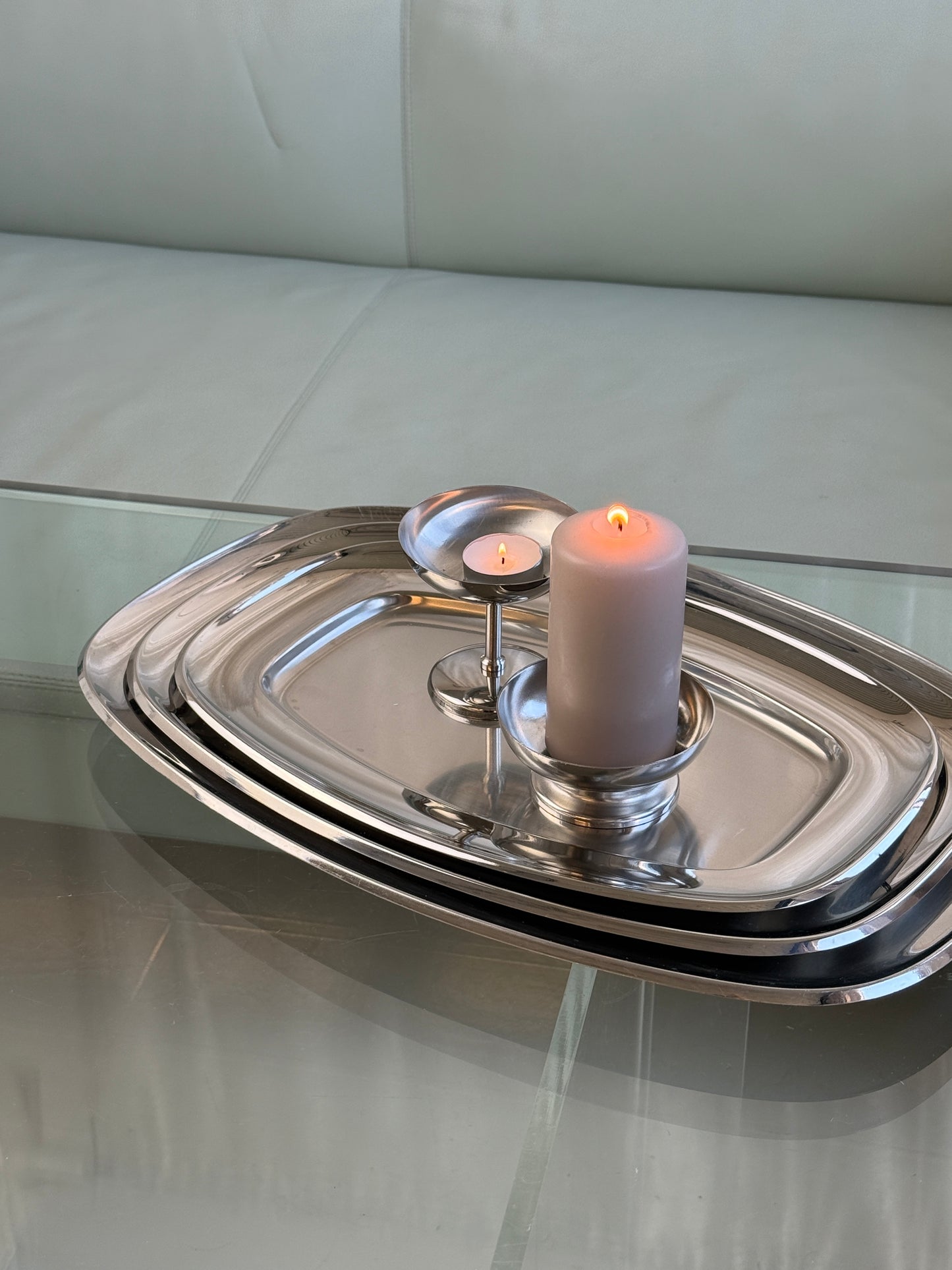 Alessi serveringsfade, rustfrit stål