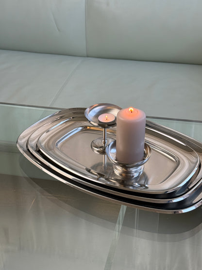 Alessi serveringsfade, rustfrit stål