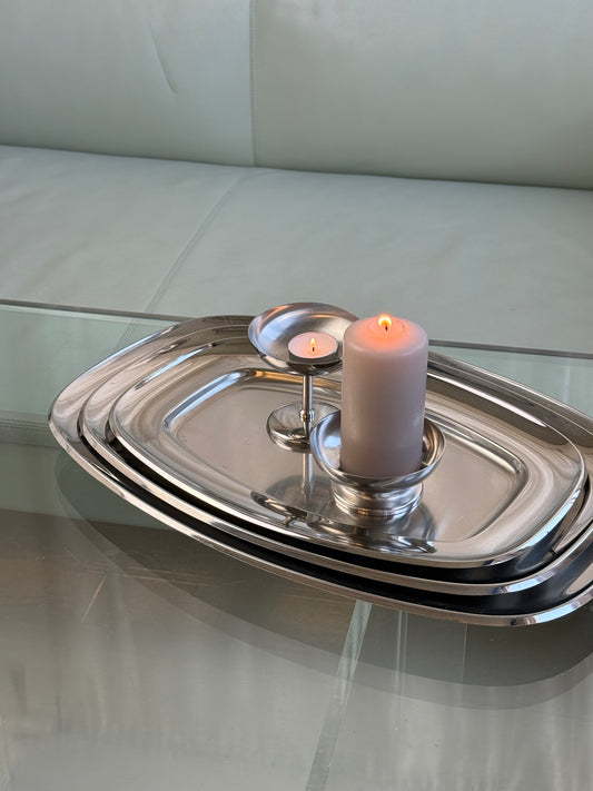 Alessi serveringsfade, rustfrit stål