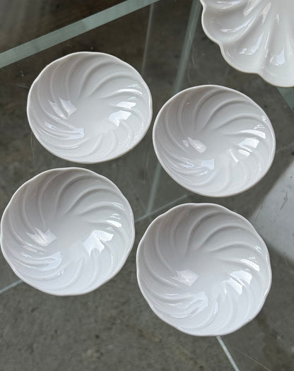 Små porcelænsassietter fra Pillivuyt, 4 stk.