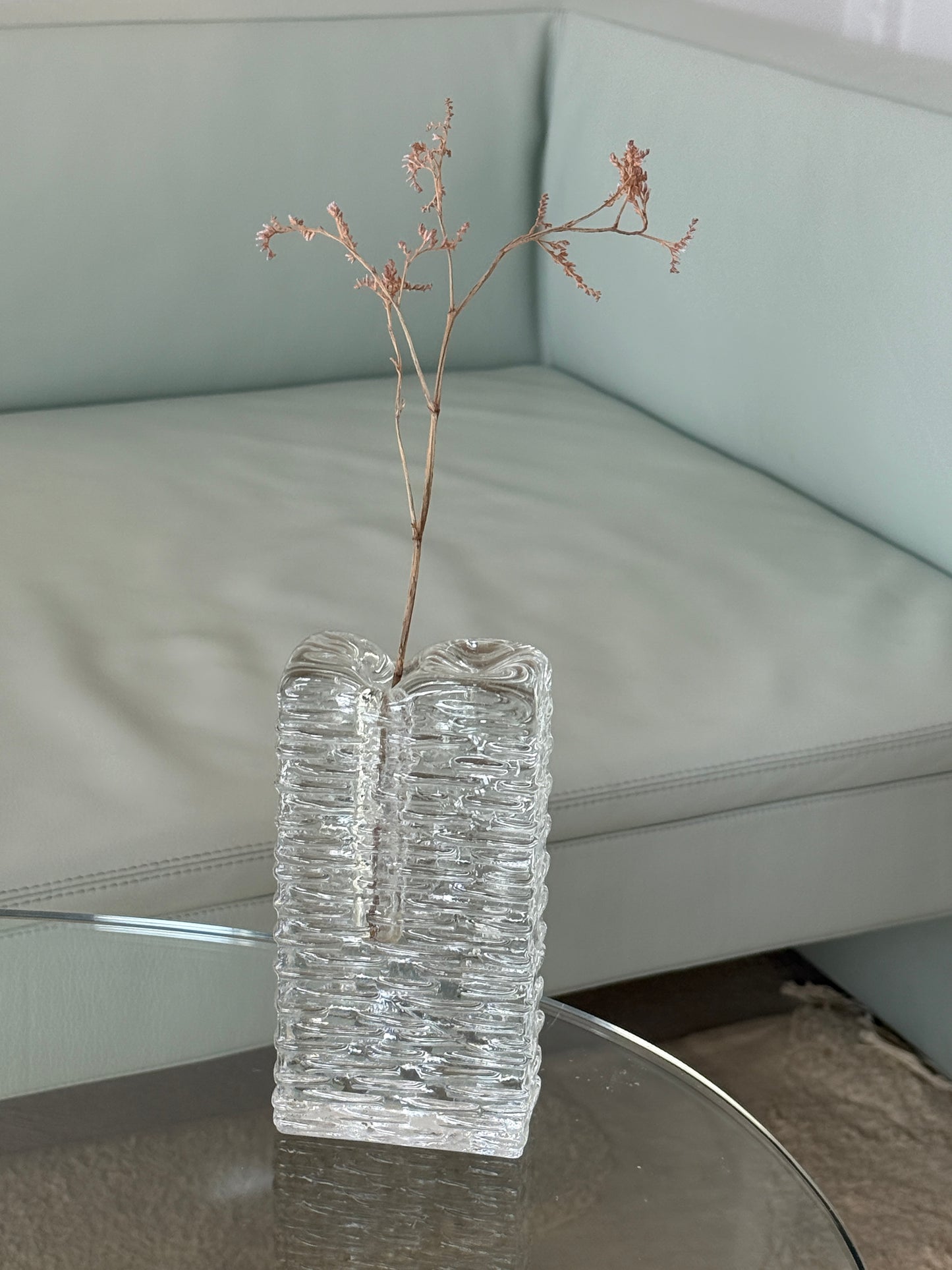 Solifleur vase, struktureret glas