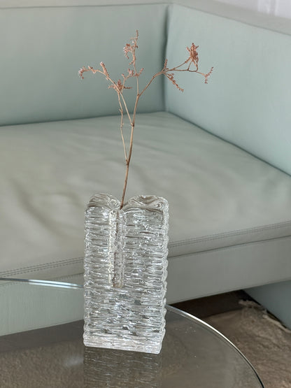 Solifleur vase, struktureret glas