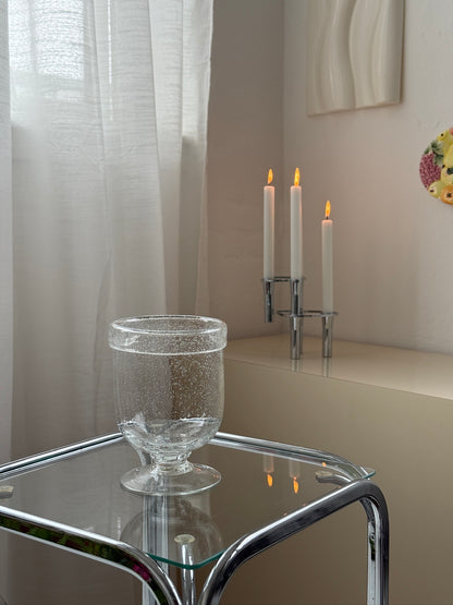 Mundblæst vase med bobler