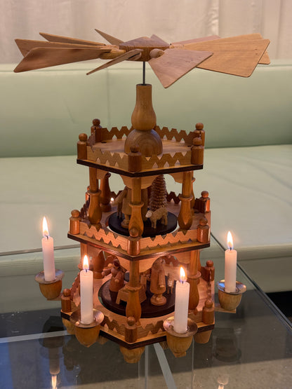 Erzgebirge julepyramide, 3 etager