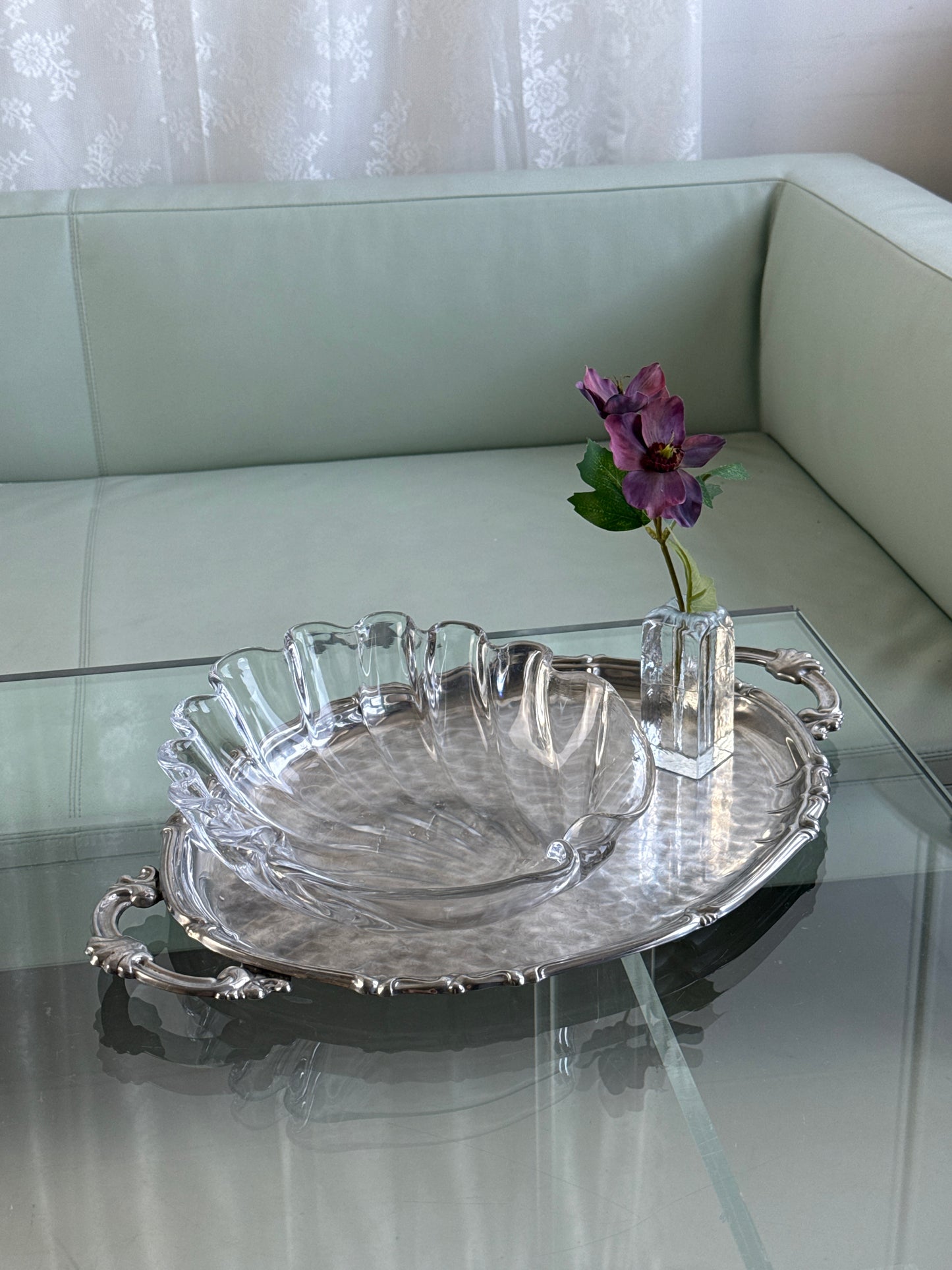 Elegant muslingeskål i glas