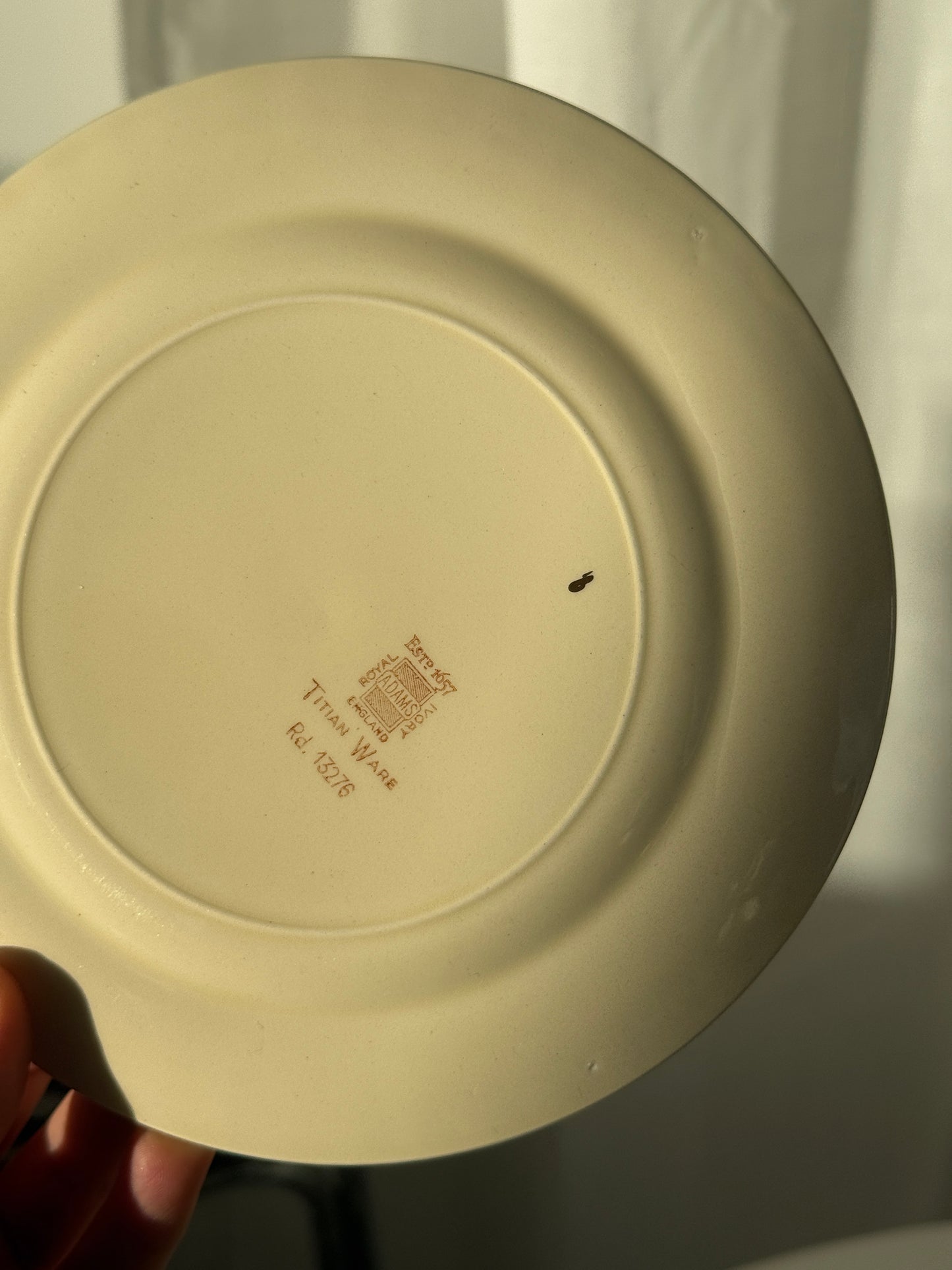 Håndmalede desserttallerkner, Adams Royal Ivory (sæt á 10 stk.)