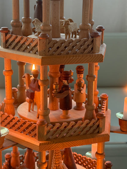 Erzgebirge julepyramide - original m. 4 etager