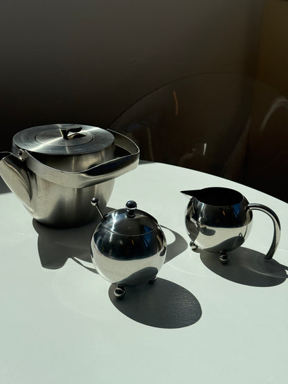 Elegant tekande, sukkerskål & flødekande