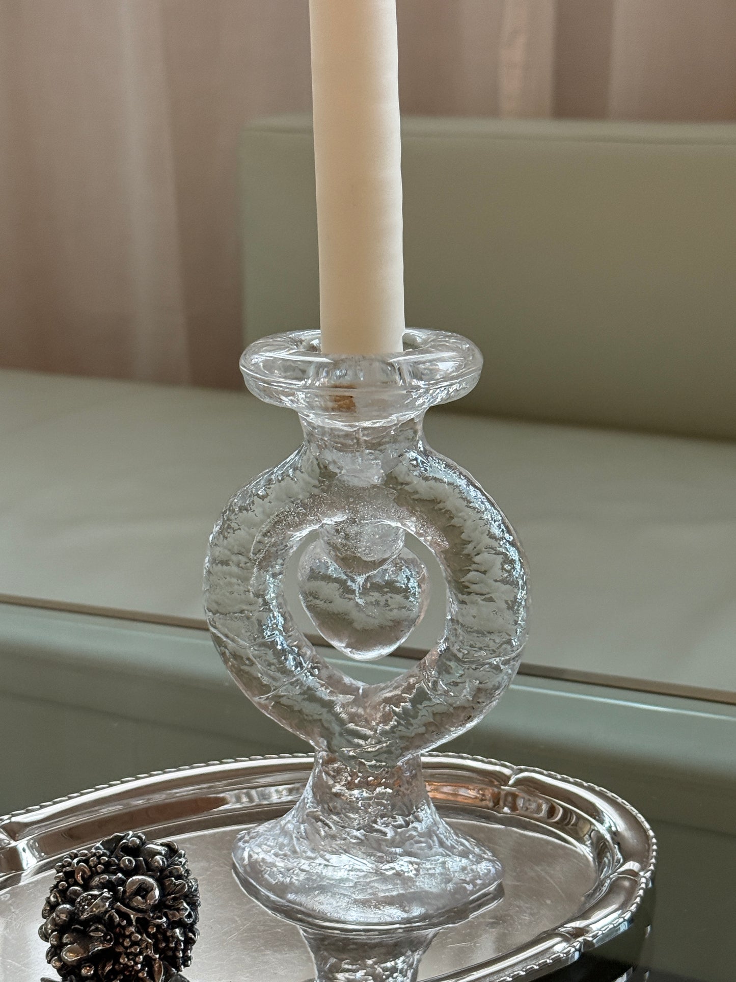 Lysestage m. hjerte, Pukeberg