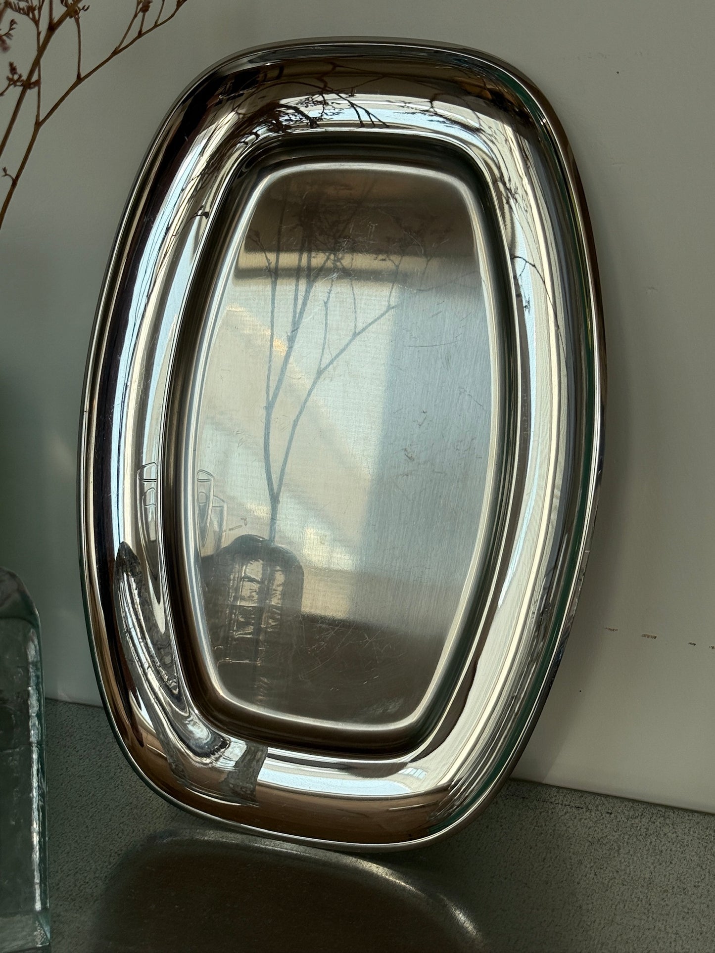 Alessi serveringsfad, rustfrit stål