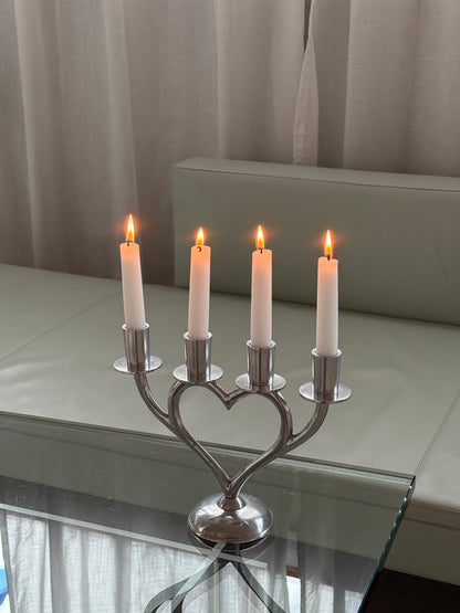 Hjerteformet adventsstage