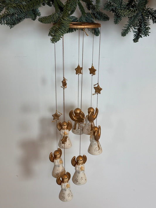 Vintage uro med engle og stjerner