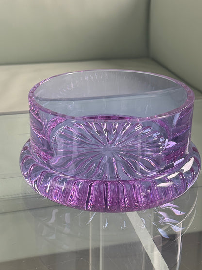 Alexandrite Glass Skål – lilla kunstglas fra 1970'erne