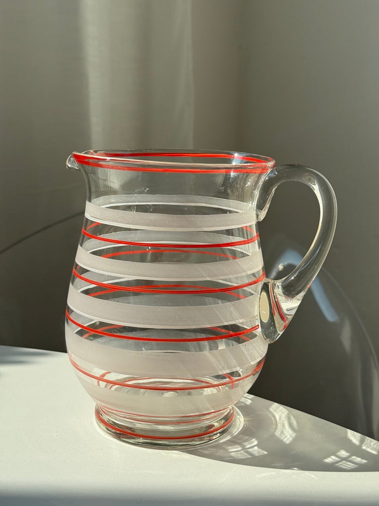 Rødstribet glaskande